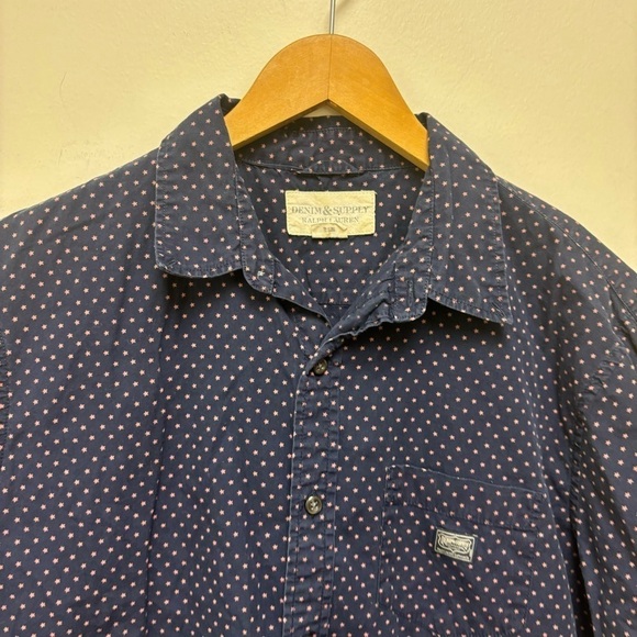 Denim and Supply Ralph Lauren Stars Short Sleeve Button Down Shirt - Picture 5 of 11